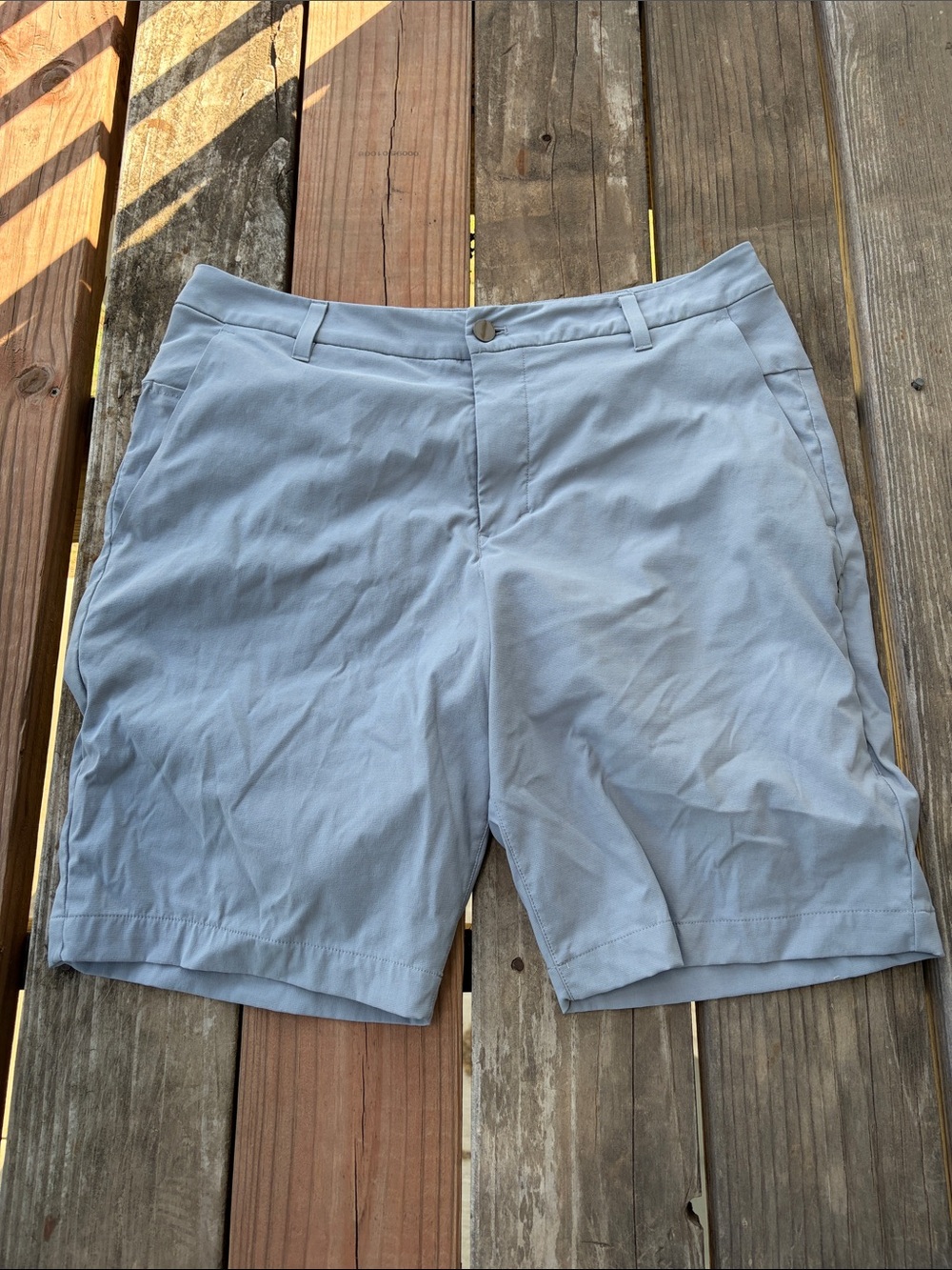 lululemon athletica gray Flat-Front Men's Shorts